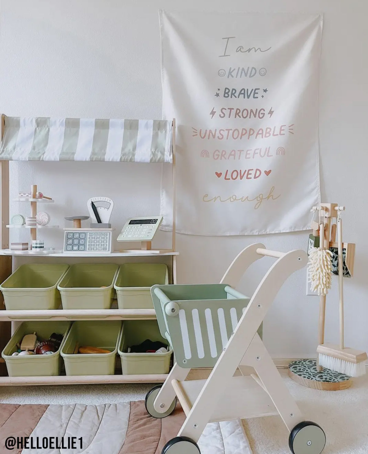 Affirmations Fabric Wall Banner