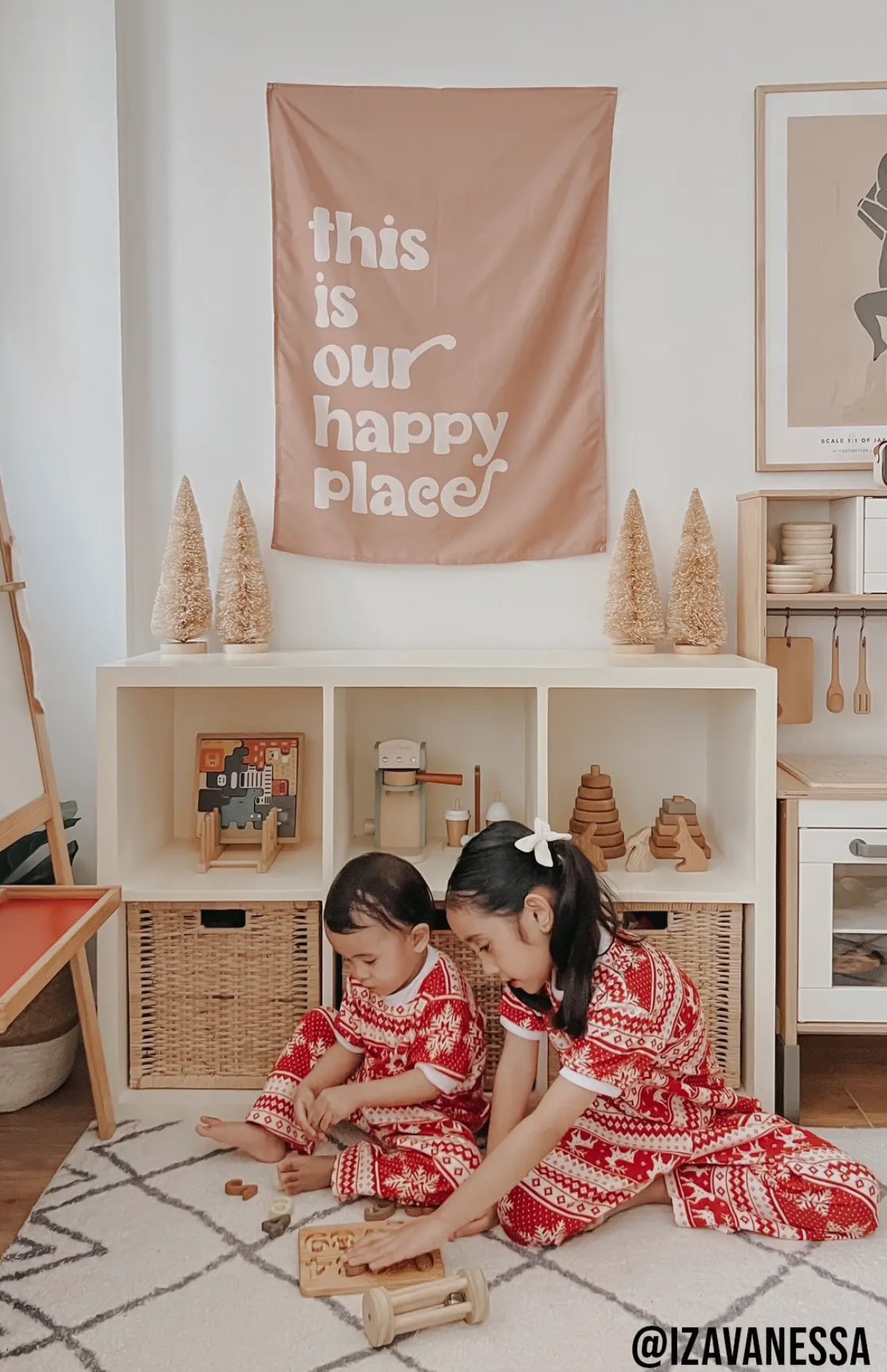 This is Our Happy Place Fabric Wall Banner