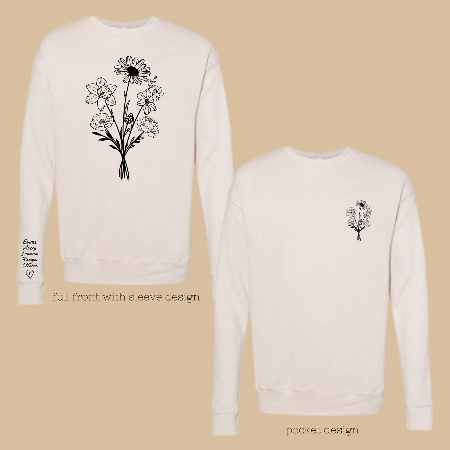 Birth Flower Crewneck