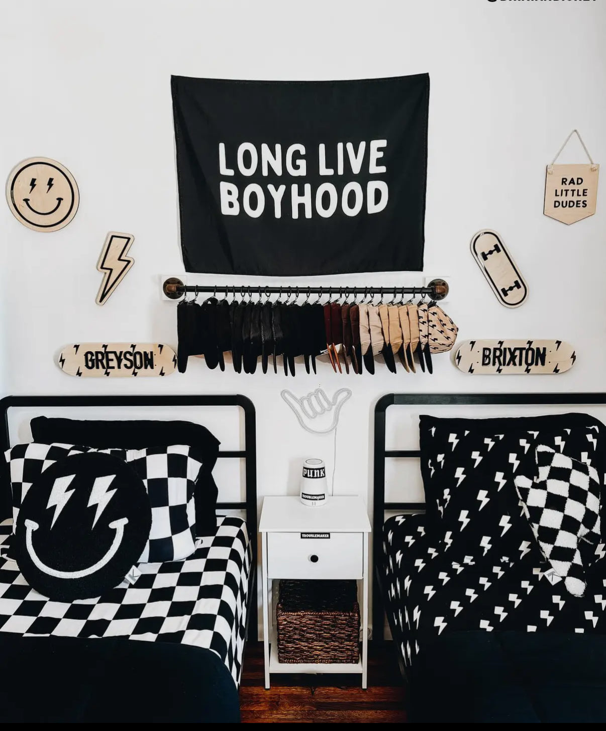 Long Live Boyhood Fabric Wall Banner