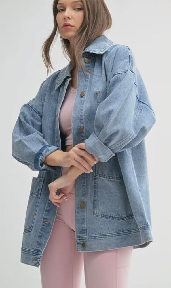 Boxy Cut Denim Jacket