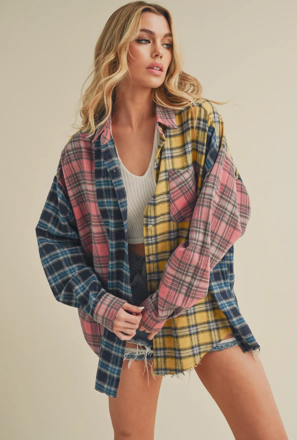 Harvest Hues Patchwork Shirt