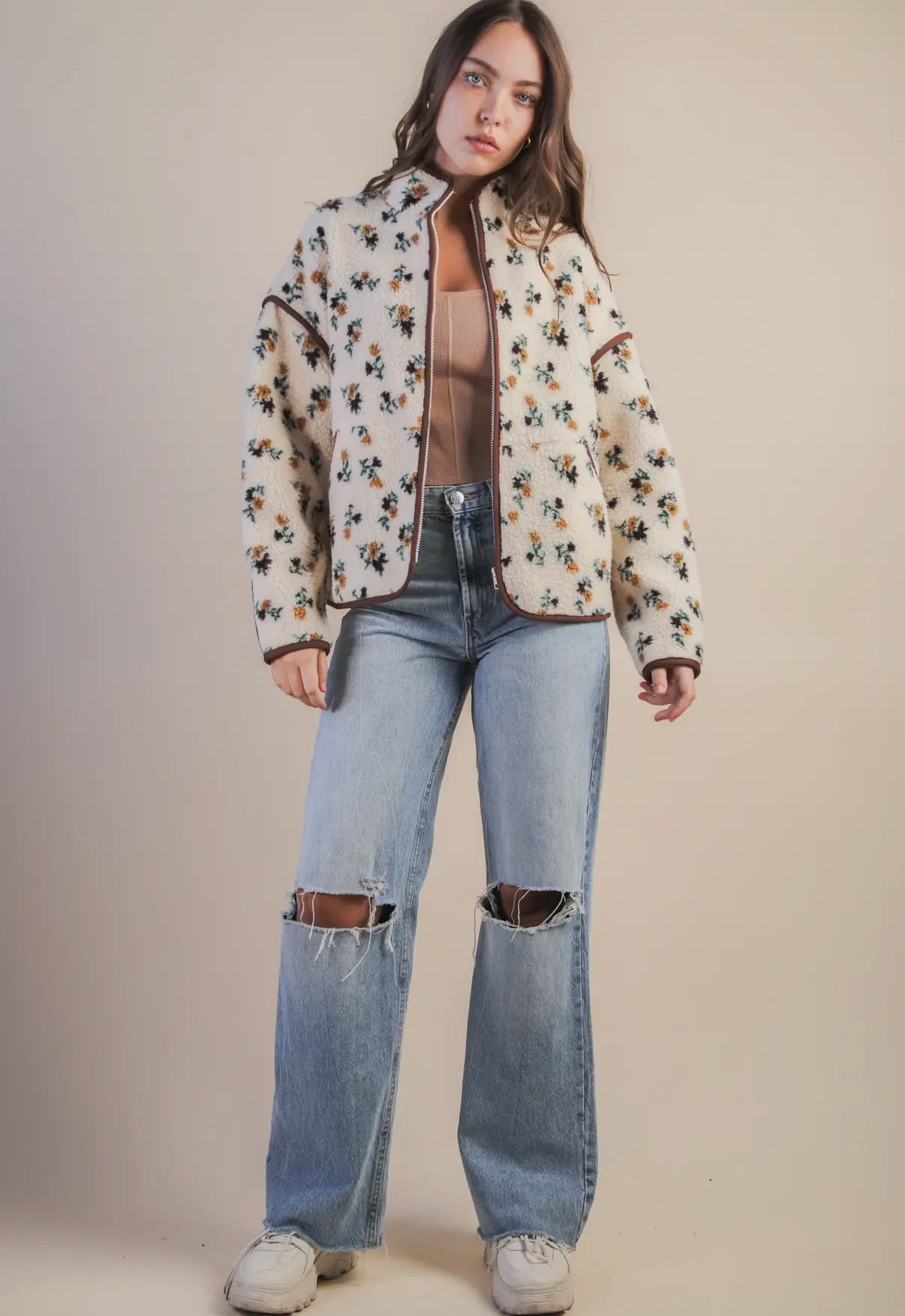 Willow Floral Sherpa
