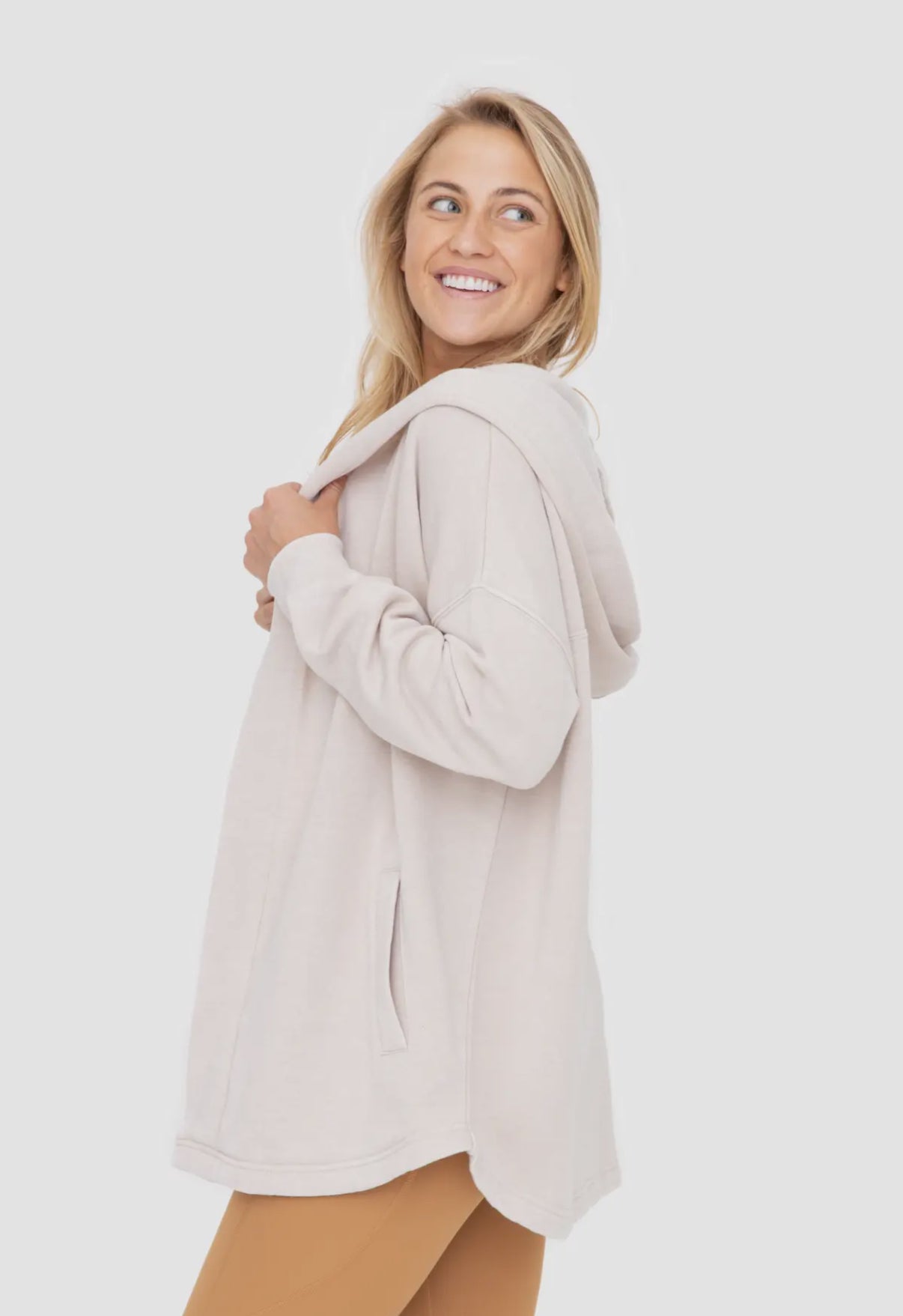 Creamy Hooded Cardigan