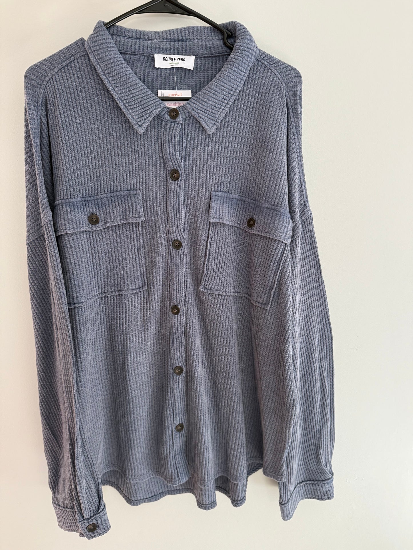 Mineral Washed Waffle Shirt