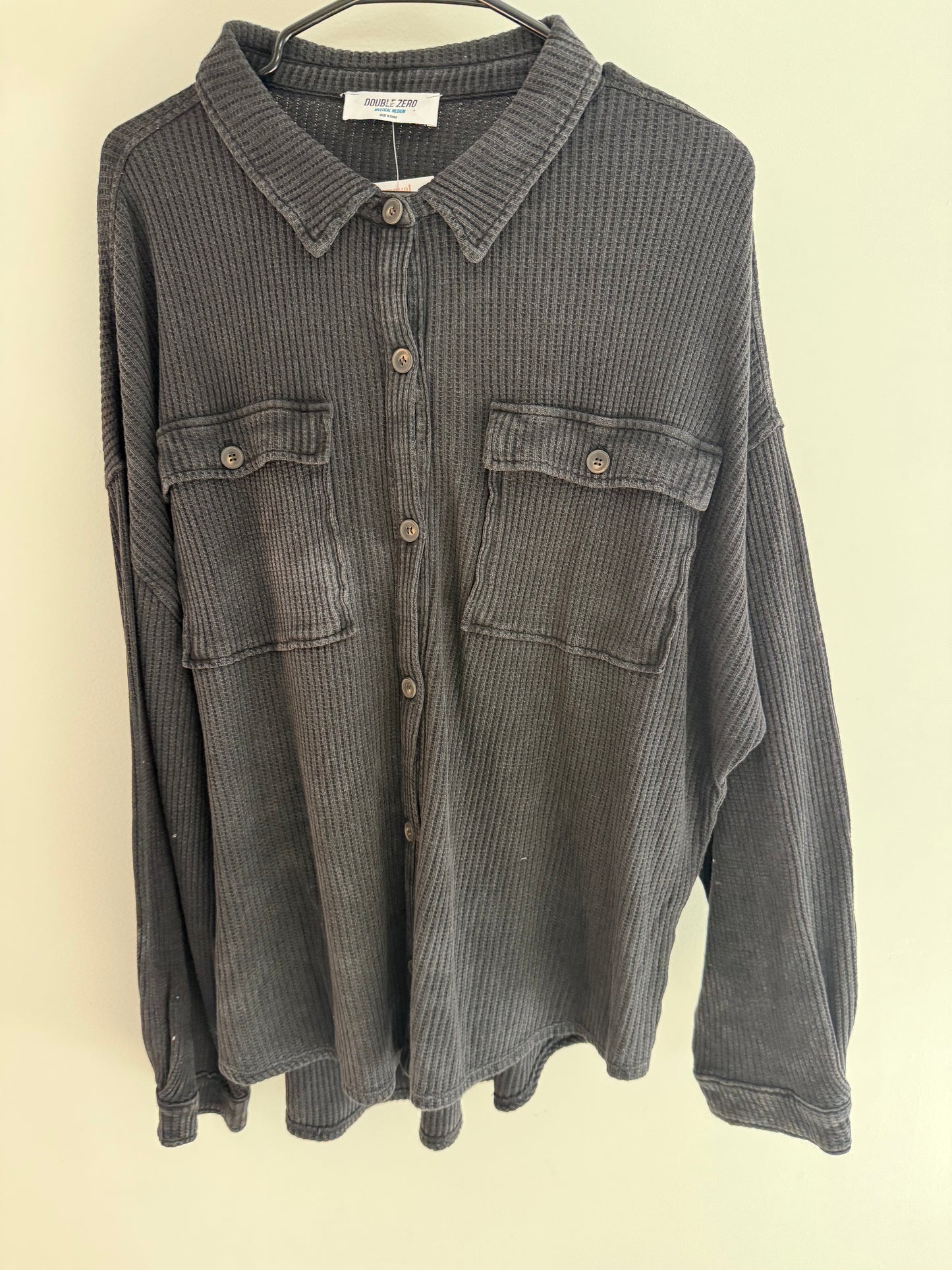 Mineral Washed Waffle Shirt