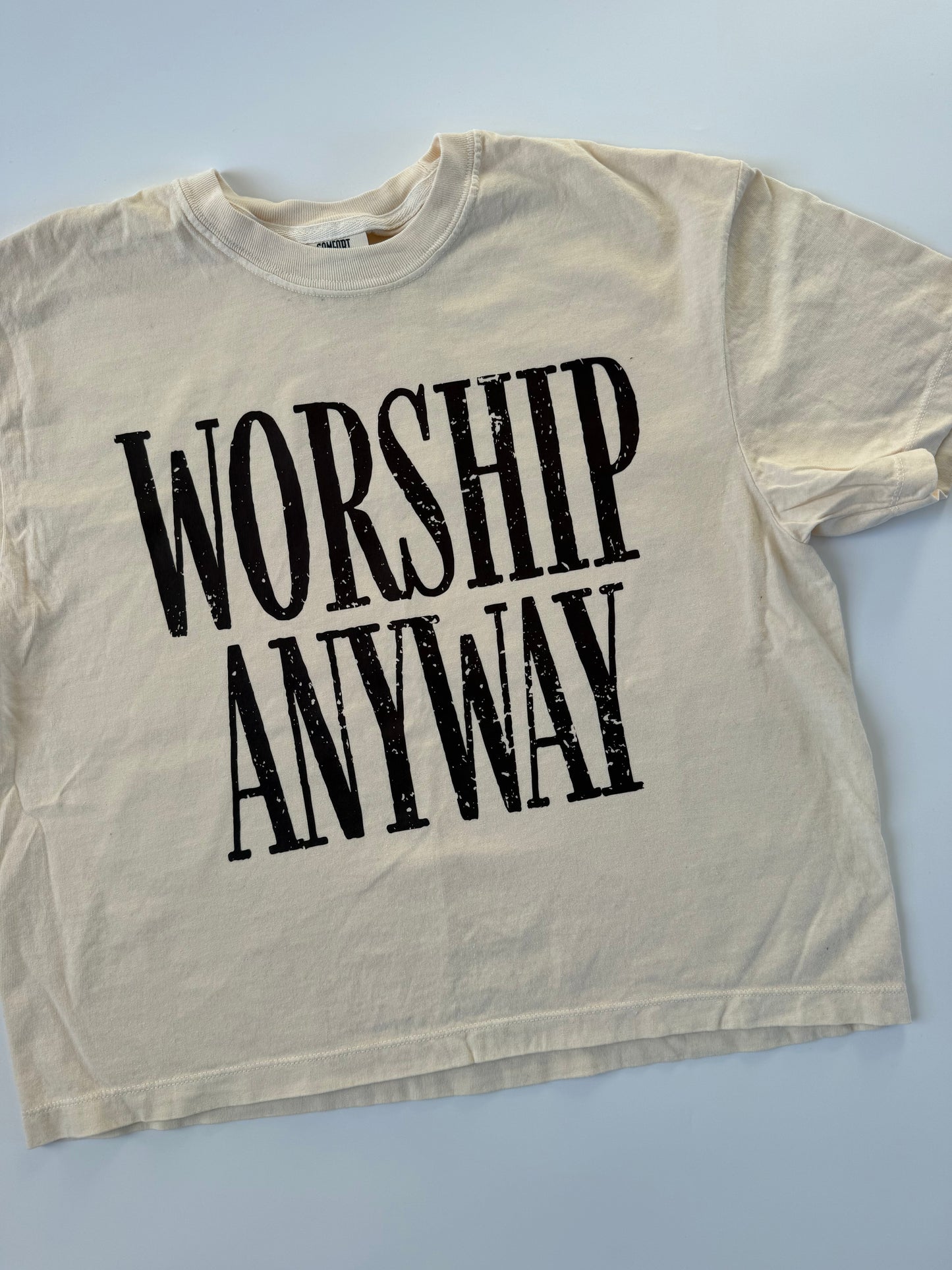 Worship Anyway Boxy Tee : Adult