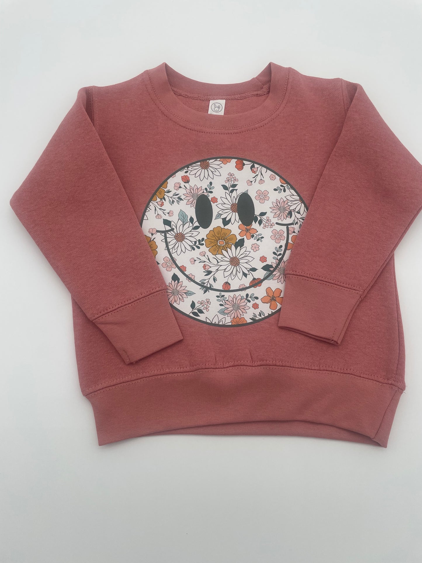 Flower Smiley Crewneck Toddler/Youth