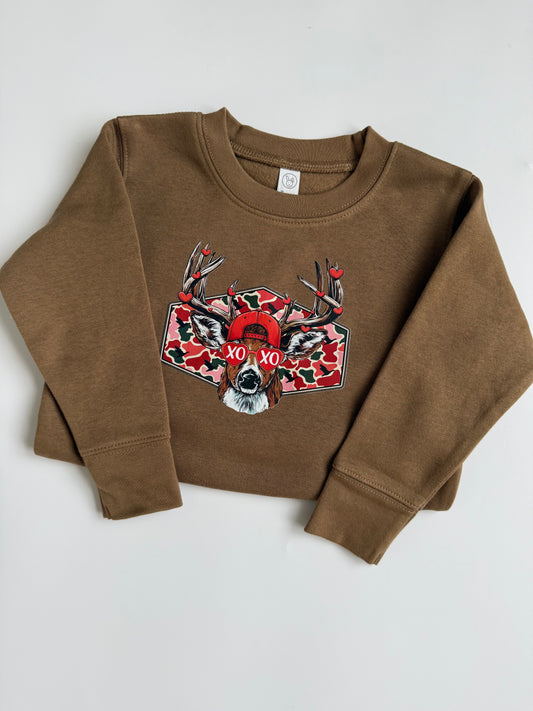 XOXO Buck Crewneck : Kids