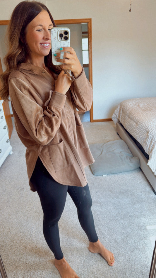 Latte Layer Hooded Sweatshirt