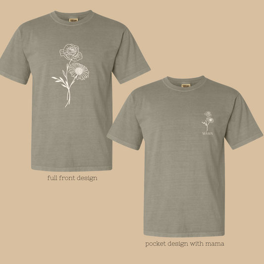 Birth Flower Tee