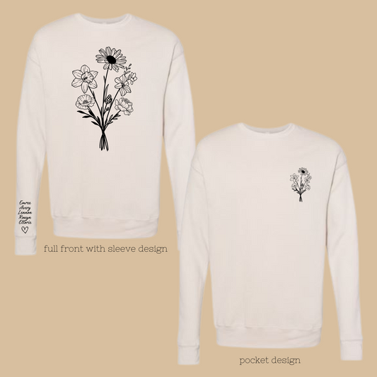 Birth Flower Crewneck