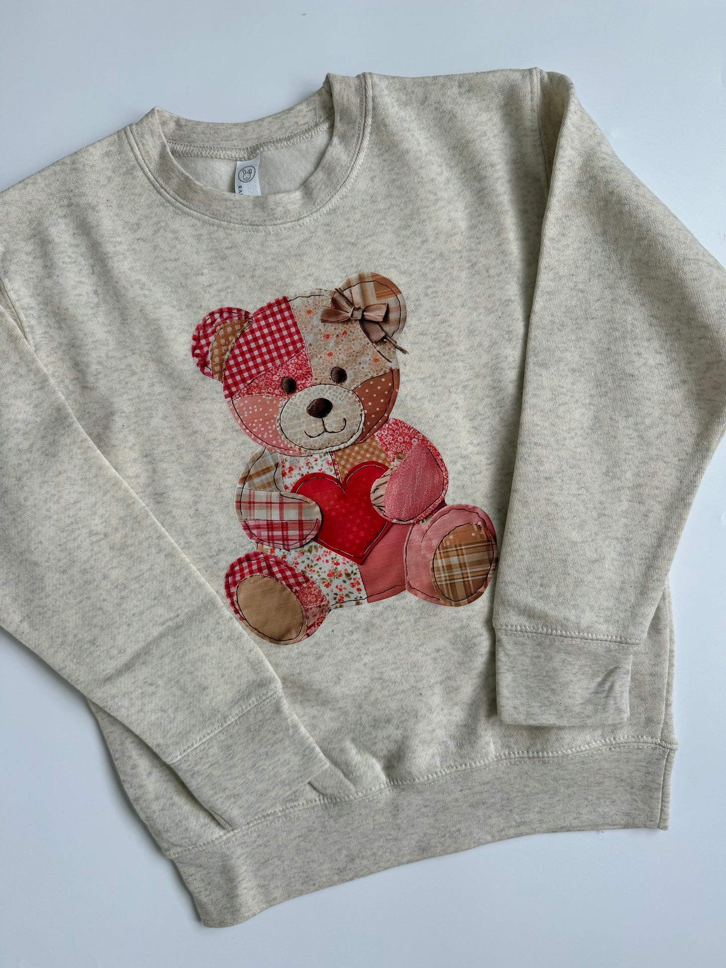 Patchwork Teddy Crewneck : Kids