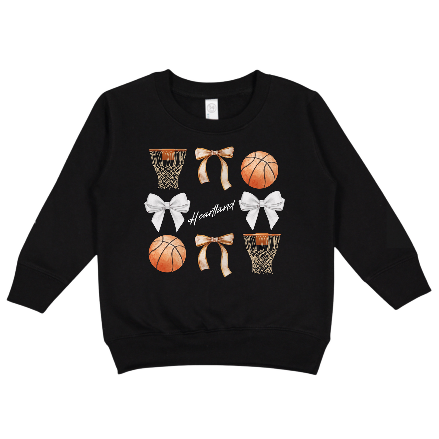 Custom Basketballs + Bows Crewneck