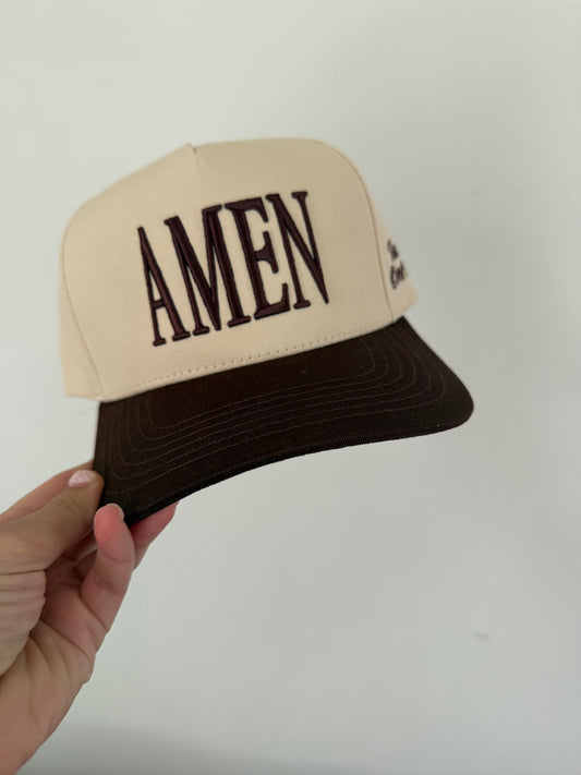 Amen Trucker Hat - Brown