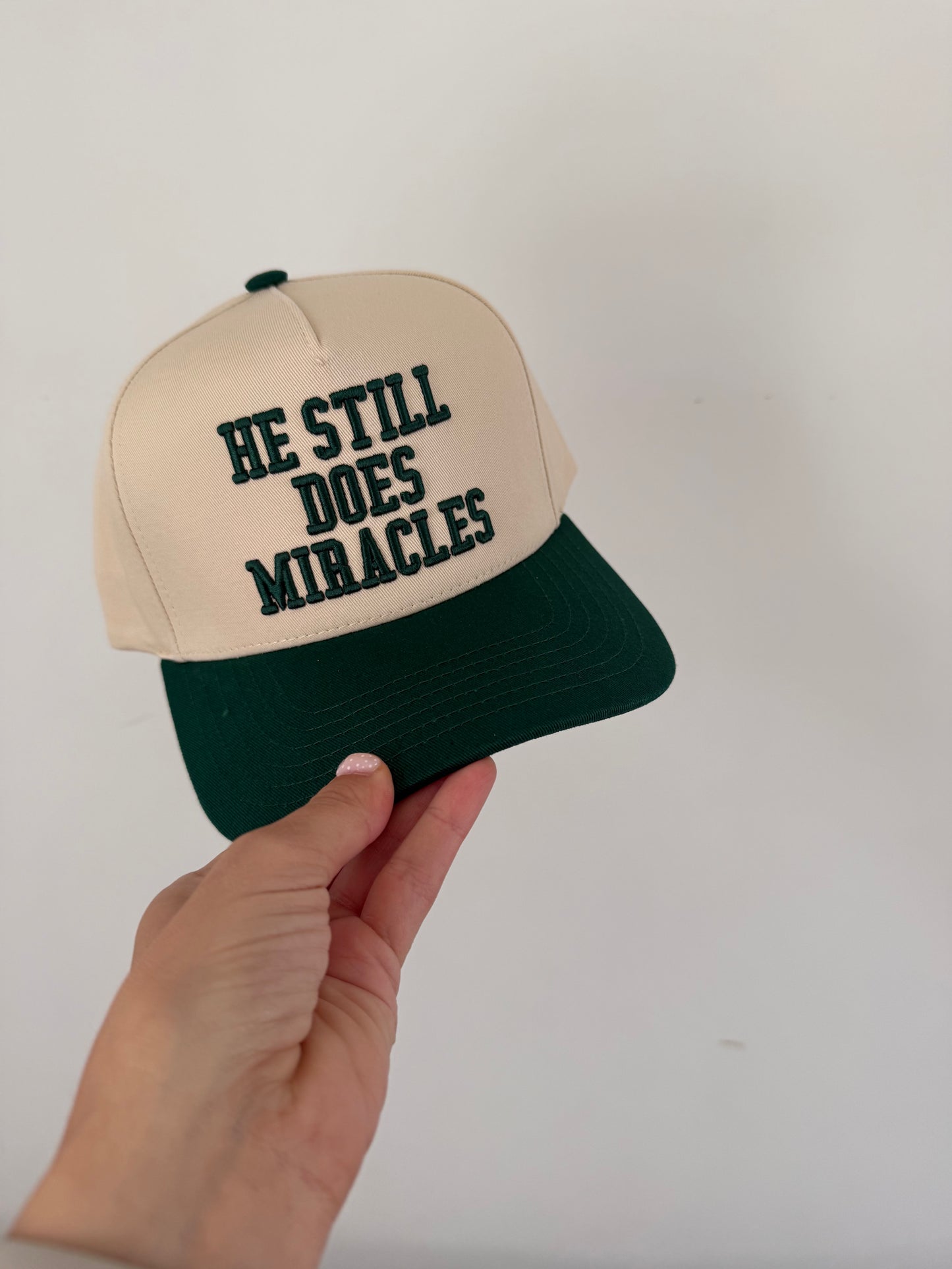 Miracles Trucker Hat : Green