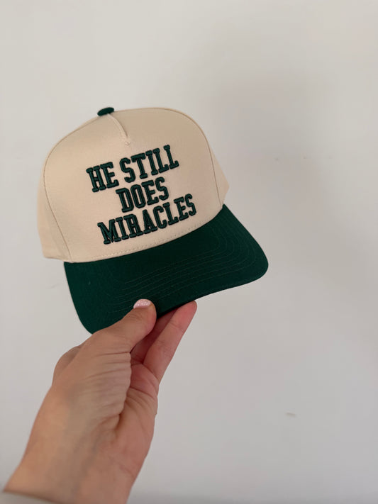 Miracles Trucker Hat : Green