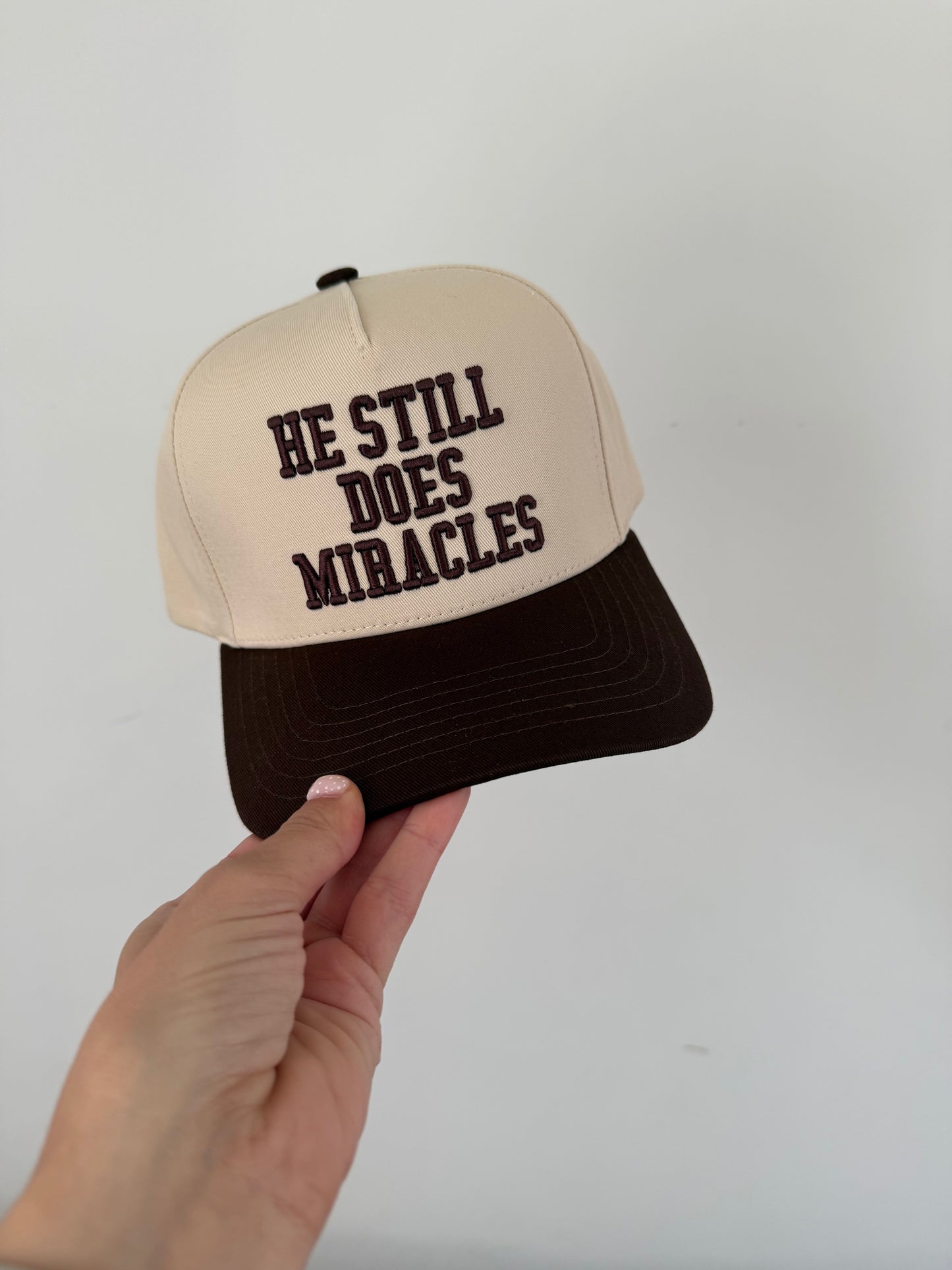 Miracles Trucker Hat : Brown