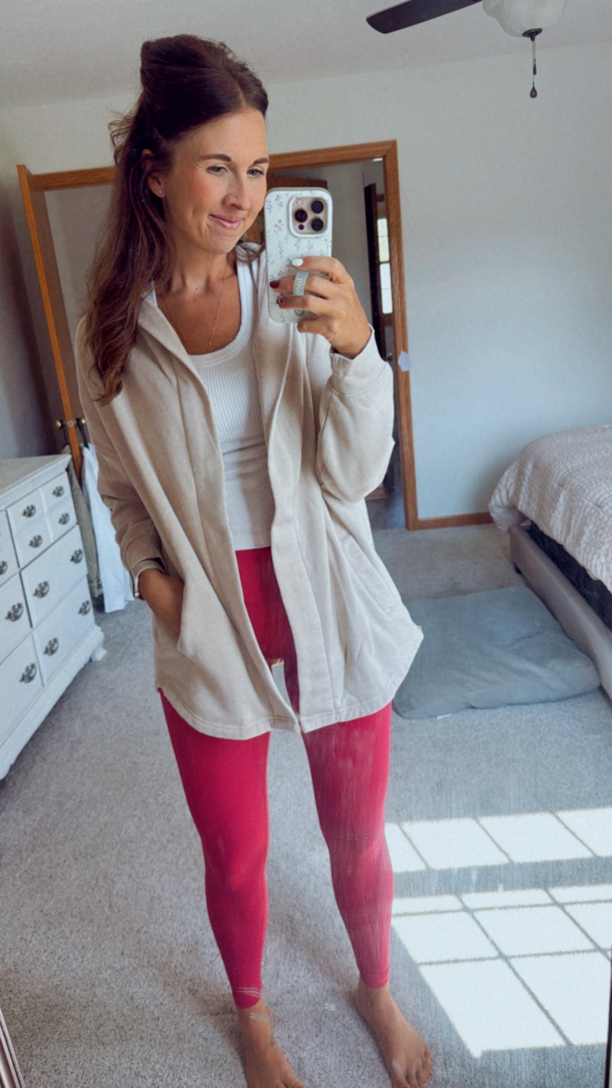 Creamy Hooded Cardigan
