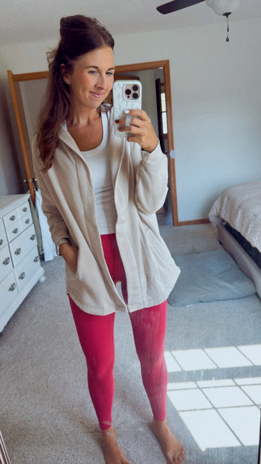 Creamy Hooded Cardigan