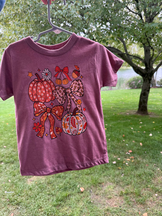 Autumn Bows + Blooms Tee : Kids