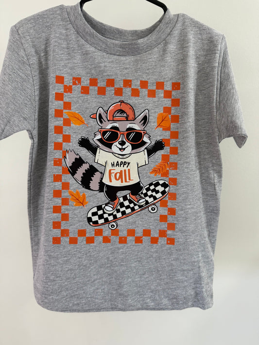 Happy Fall Raccoon Tee : Infant + Toddlers