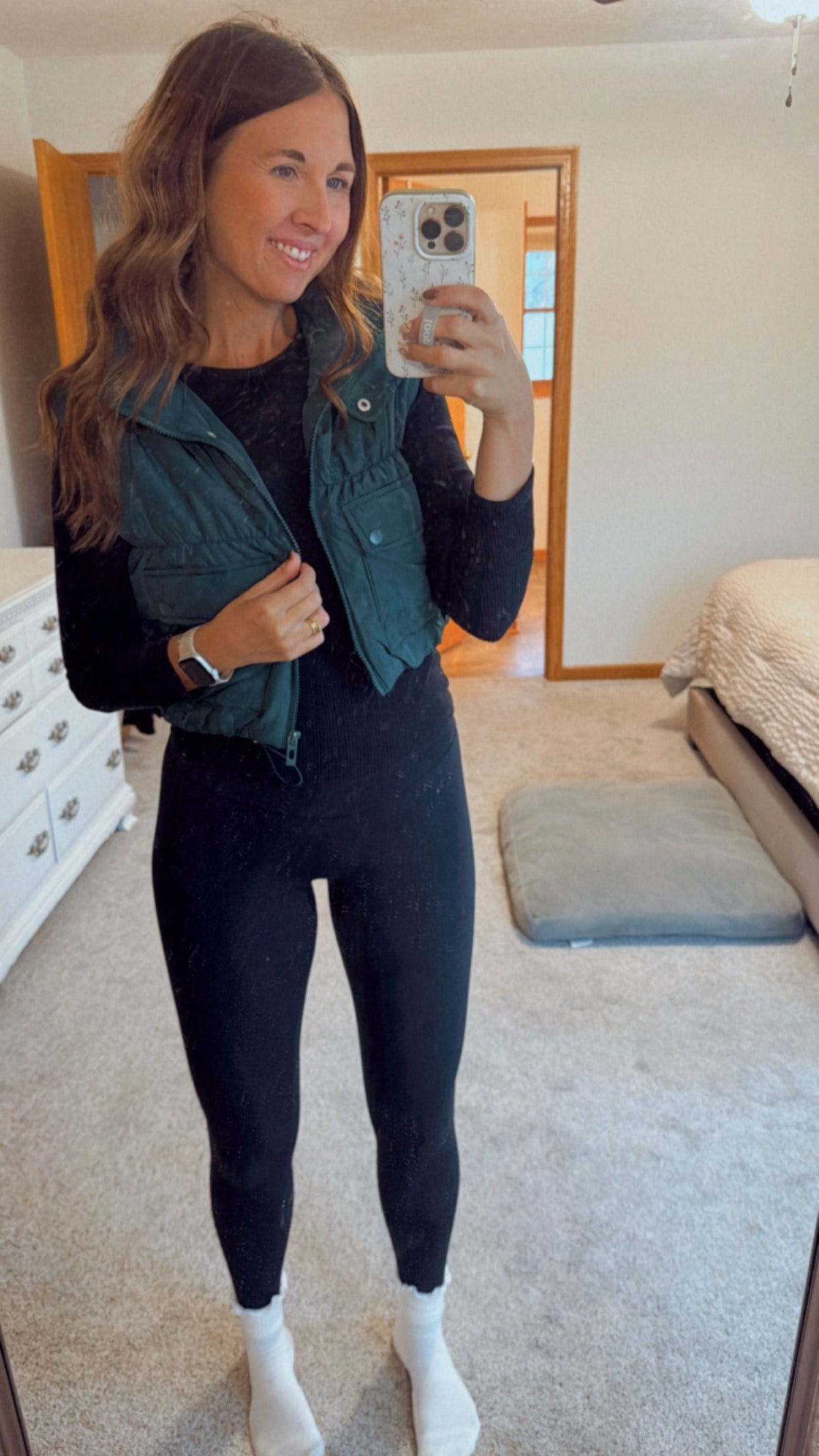 Evergreen Cropped Vest