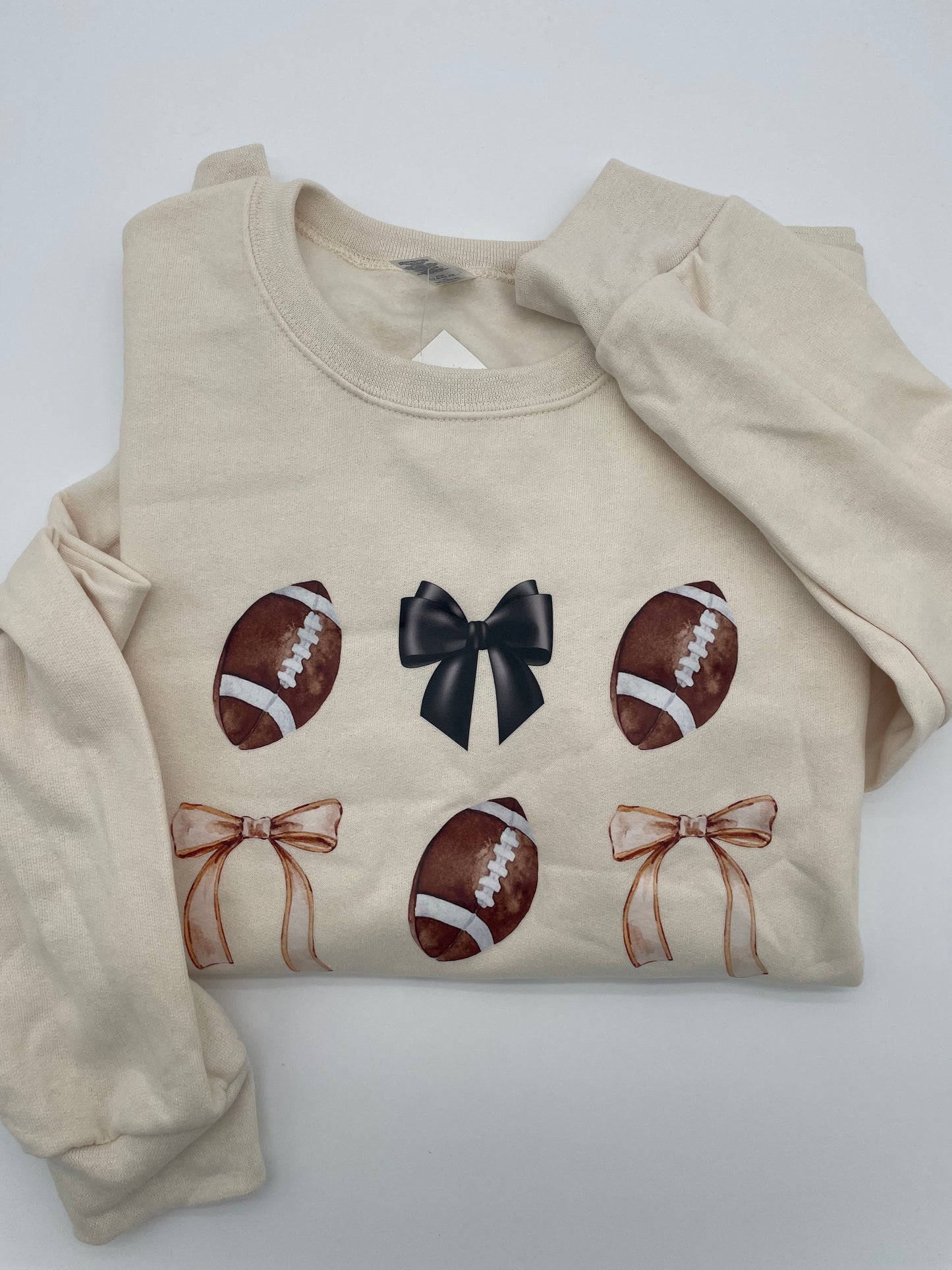 Football Bows Crewneck : Adult