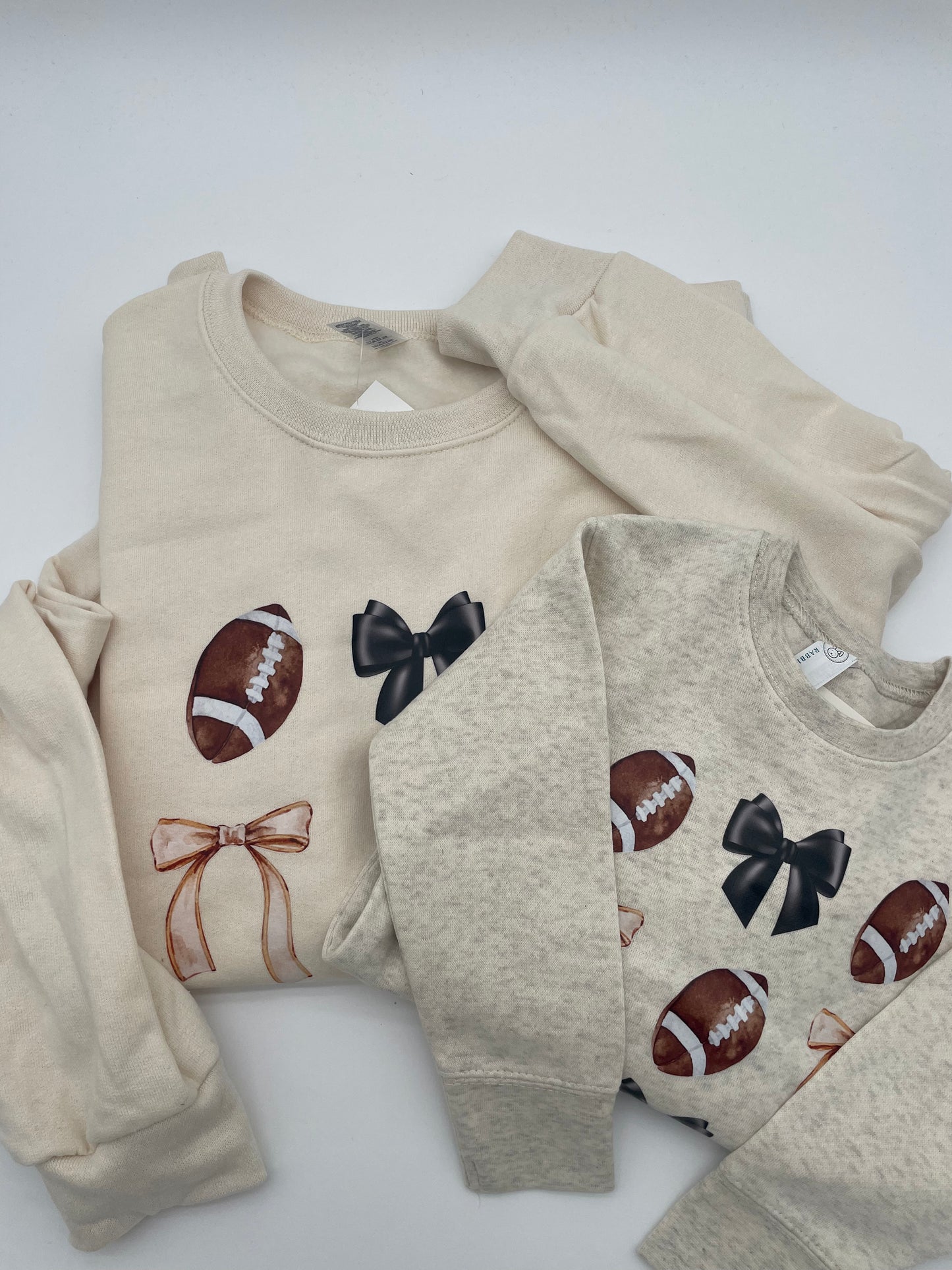 Football Bows Crewneck : Adult